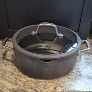 Calphalon 5Qt Gray Nonstick Dutch Oven with Glass Lid
